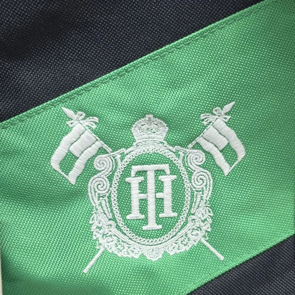 Tommy Hilfiger Freedom Canvas Duffle Travel Bag Navy Green NWT